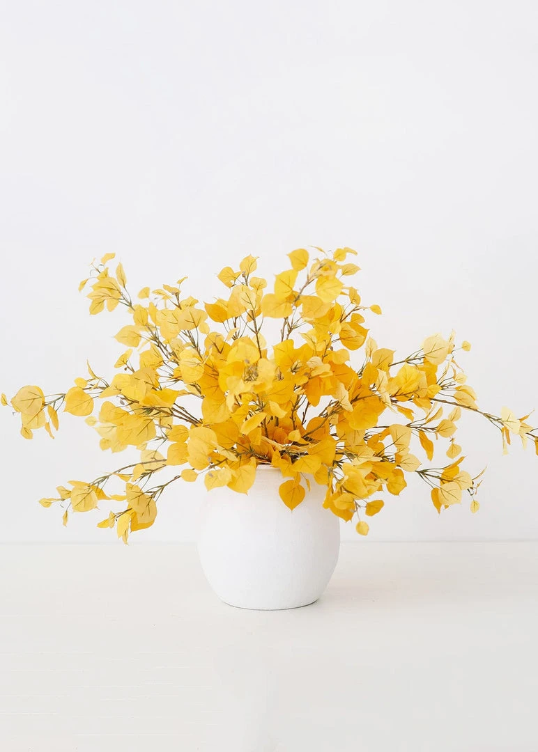 Afloral Artificial Aspen Leaf In Yellow Gold - 40" Artificial Plants