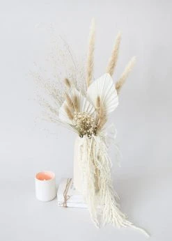 Afloral White Preserved Hanging Amaranthus - 32-40" Dried Flowers