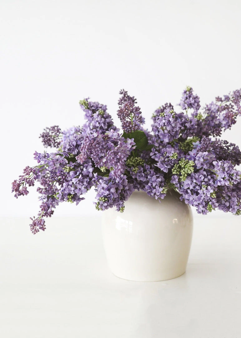 Afloral Purple Artificial Lilac Flower Branch - 34.5"