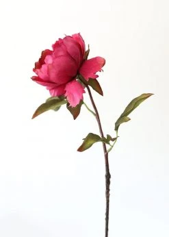 Afloral Artificial Flowers Fuchsia Artificial Peony Flower - 22"