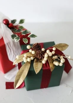 Afloral Artificial Plants Fake Berries Pick In Cream Beige - 9