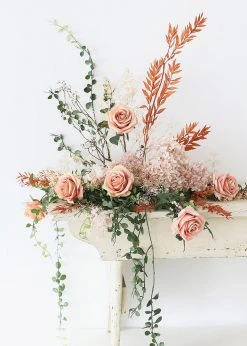 Afloral Pink Mauve Silk Rose Flower - 21.5