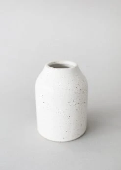 Afloral Vases White Speckled Flynn Vase - 3.75