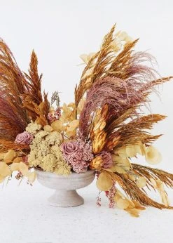 Afloral Dried Natural Yarrow Flowers - 18-24" Dried Flowers