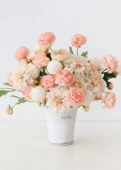 Afloral Wakefield Whitewashed Clay Pot With Drainage - 7"