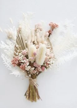 Afloral Dried Flowers Air-Dried Globe Amaranth In Pink - 14-18