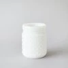 Afloral White Glass Hobnail Jar - 5" Vases