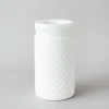 Afloral Vases Glass Hobnail Jar In White - 7.5"