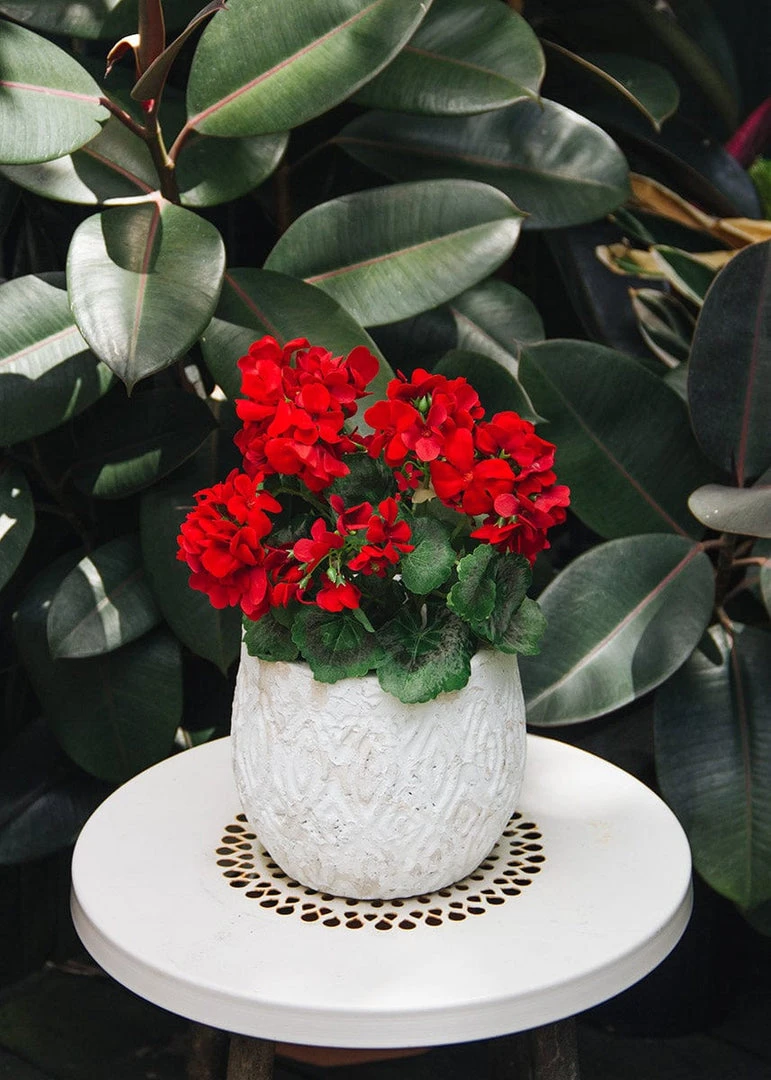 Afloral UV Protected Indoor/Outdoor Artificial Geraniums - 18" Artificial Flowers