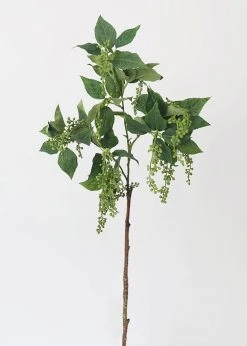 Afloral Artificial Plants Fake Amaranthus And Leaf Branch - 27.5"