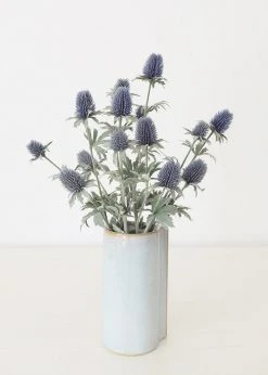 Afloral Periwinkle Artificial Thistle Wildflowers - 30.5