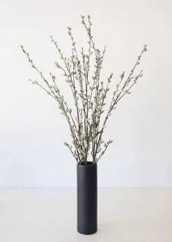 Afloral Fake Plastic Pussy Willow Branch - 45"
