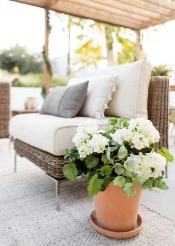 Afloral Artificial Flowers UV Protected Indoor/Outdoor Geranium Bush - 18