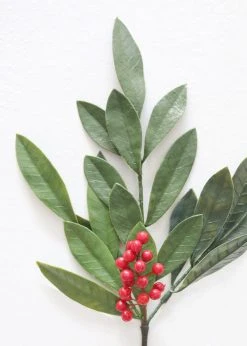 Afloral Fake Outdoor Bay Leaf Pick - 16.5