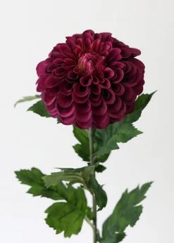Afloral Plum Purple Fake Dahlia Flower - 29"