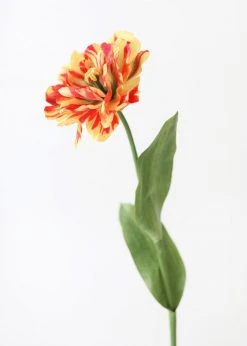 Afloral Red Yellow Artificial Tulip Flower - 25