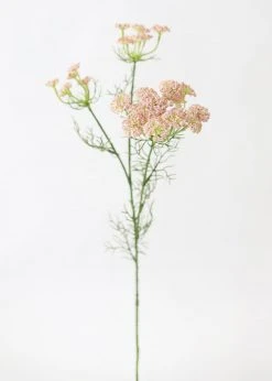 Afloral Artificial Flowers Faux Dill Wildflowers In Pink - 35"
