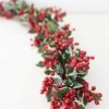 Afloral Outdoor Waterproof Holly Berry Christmas Garland - 4' Artificial Plants
