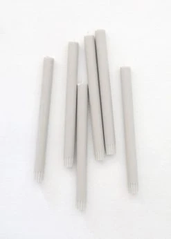 Afloral Pack Of 6 Taper Candles In Skylight - 9.5