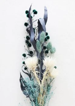Afloral Dried Flowers Petite Dried Flower Bundle In Blue - 8-16"