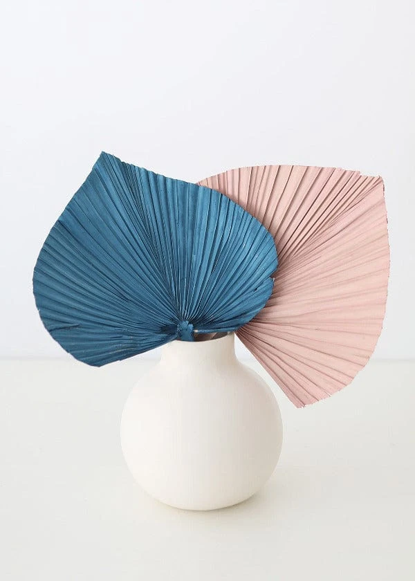 Afloral Blue Dried Palm Spear - 14-16" Dried Flowers