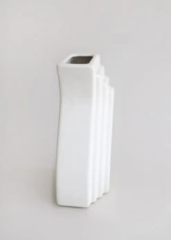 Vases Afloral Nordic Cream White Wave Vase - 8"