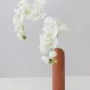Afloral Artificial Flowers Cream Real Touch Phalaenopsis Orchids - 28"