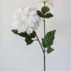 Afloral White Real Touch Dahlia Fake Flowers - 23.5" Artificial Flowers