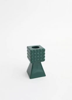 Afloral Emerald Geometric Candle Holder - 3.25" Tools & Accents