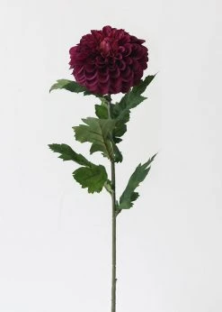 Afloral Plum Purple Fake Dahlia Flower - 29"