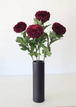 Afloral Plum Purple Fake Dahlia Flower - 29