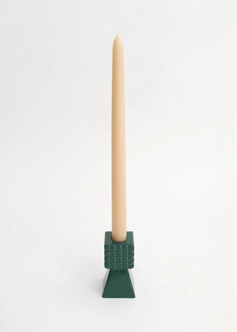 Afloral Emerald Geometric Candle Holder - 3.25" Tools & Accents