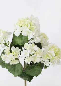 Afloral Artificial Flowers UV Protected Indoor/Outdoor Geranium Bush - 18