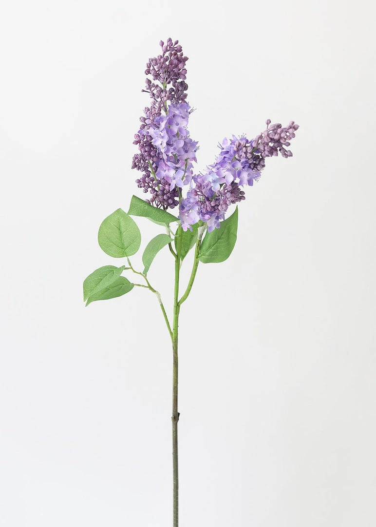 Afloral Purple Artificial Lilac Flower Branch - 34.5"