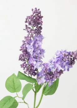 Afloral Purple Artificial Lilac Flower Branch - 34.5"