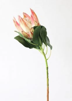 Afloral Coral Yellow Artificial King Protea - 29"