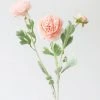 Afloral Artificial Flowers Ranunculus Fake Flowers In Pink - 19"