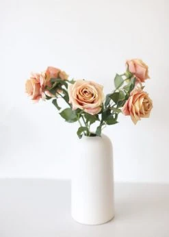 Afloral Pink Mauve Silk Rose Flower - 21.5