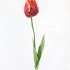 Afloral Artificial Flowers Tie Dye Red Artificial Parrot Tulip - 25"