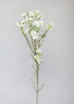 Afloral Artificial Flowers White Fake Waxflower Filler Flowers - 26"