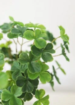 Afloral Fake Plants 4-Leaf Clover Bush - 11"