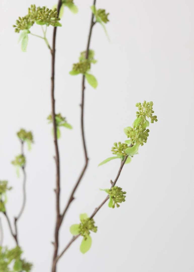 Afloral Artificial Branch With Green Buds - 40"