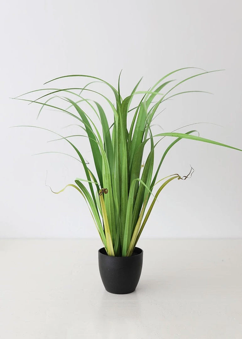 Afloral Fake Reed Grass Plant In Pot - 33"