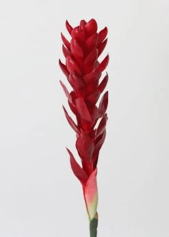Afloral Red Faux Hawaiian Ginger Flower - 30