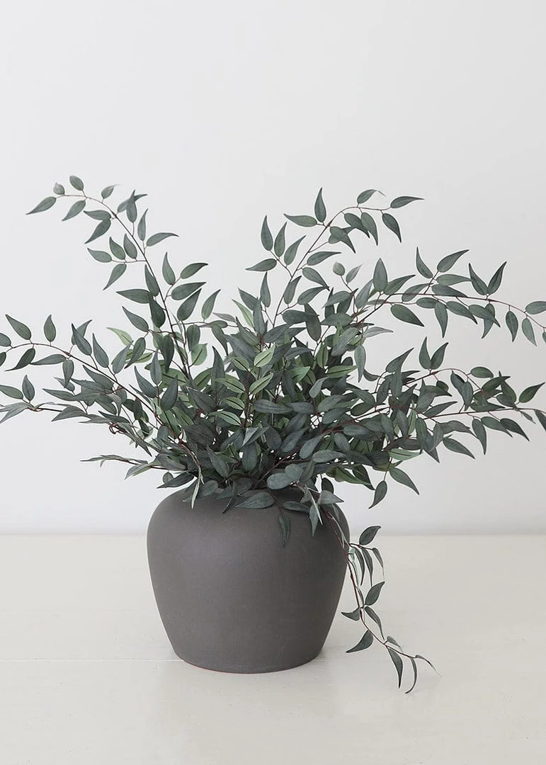 Afloral Artificial Plants Artificial Italian Ruscus Leaf Branch - 36"