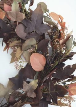Afloral Fake Earthy Eucalyptus Leaf Wreath - 24