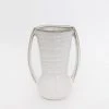 Afloral Farmhouse Ceramic Vase With Handles - 7.75" Vases