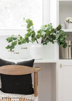 Afloral Artificial Plants Real Touch Silver Dollar Eucalyptus - 30"