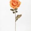 Afloral Artificial Flowers Golden Orange Rose Artificial Flower - 26"