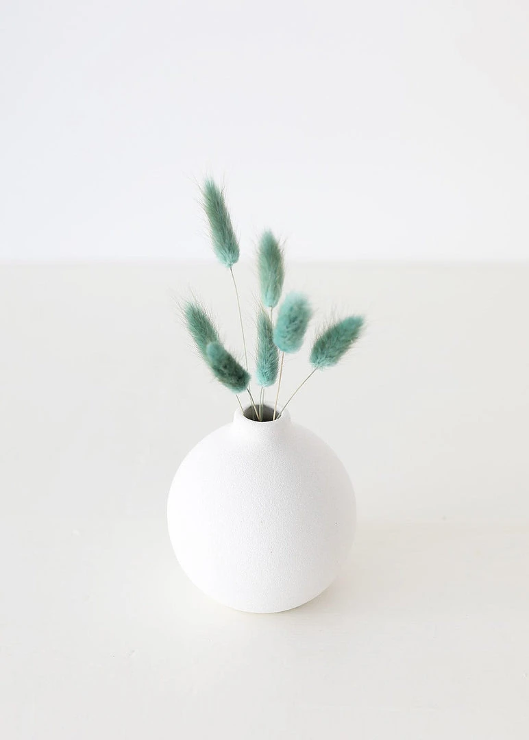 Afloral Sea Blue Dried Bunny Tails - 22-30" Dried Flowers